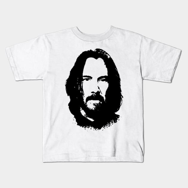 Keanu Reeves Portrait Kids T-Shirt by Anv2